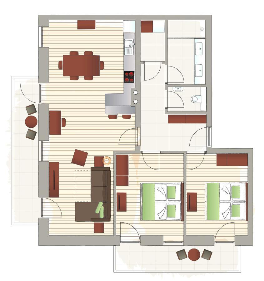Mattone Aparthotel Lanzenkirchen Экстерьер фото